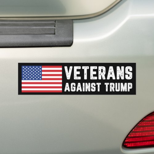 Veterans Against Trump Anti_Trump Bumper Sticker