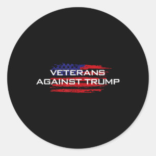 Veterans Against Trump - Anti-trump Classic Round Sticker
