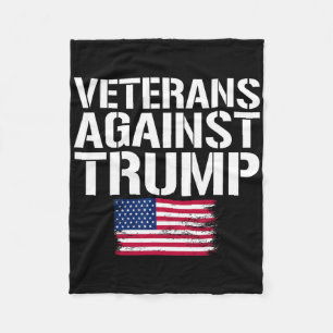 Veterans Against Trump Anti-trump Veterans Against Fleece Blanket