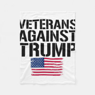 Veterans Against Trump Anti-trump Veterans Against Fleece Blanket