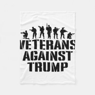 Veterans Against Trump Anti-trump Veterans Against Fleece Blanket