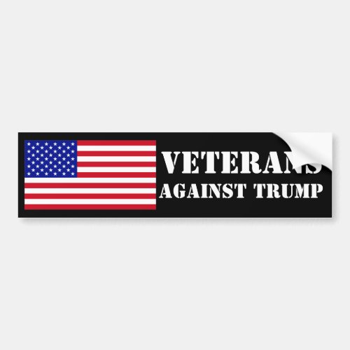 Veterans Against Trump Bumper Sticker