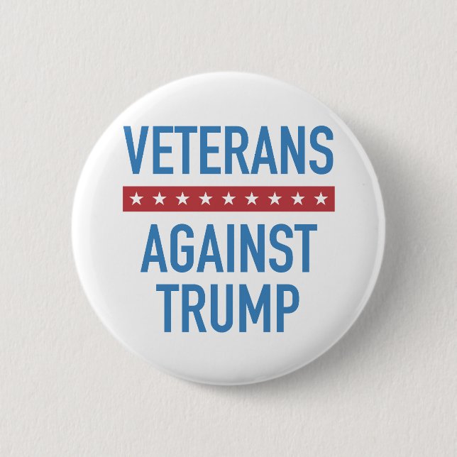 Veterans Against Trump Button (Front)