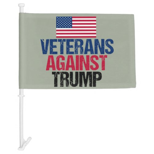 Veterans Against Trump Car Flag