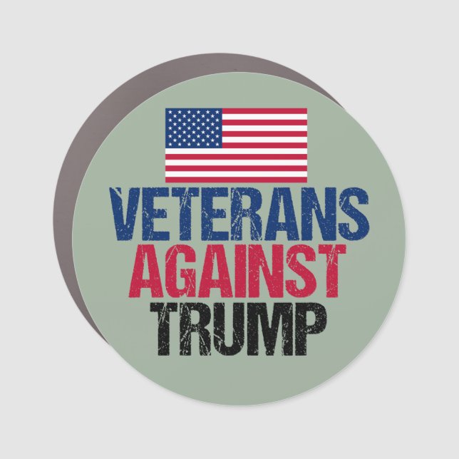 Veterans Against Trump Car Magnet (Front)