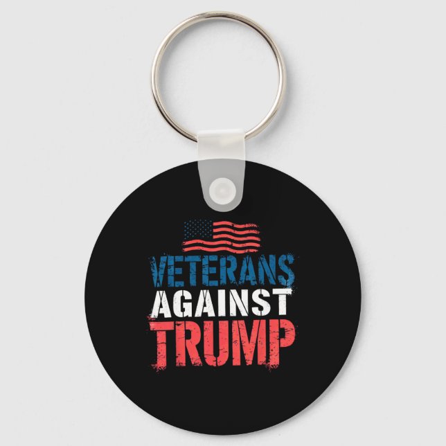 Veterans Against Trump Constitution Over Kings  Keychain (Front)