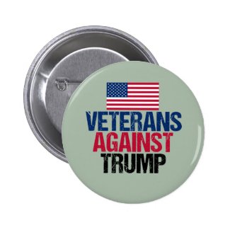 Veterans Against Trump Pinback Button