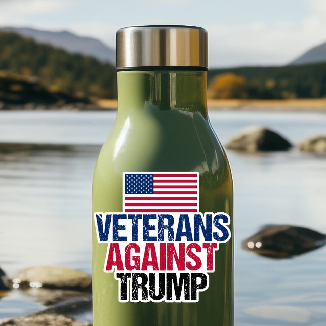 Veterans Against Trump Political American Flag Sticker (Creator Uploaded)