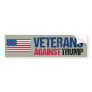 Veterans Against Trump Political Bumper Sticker