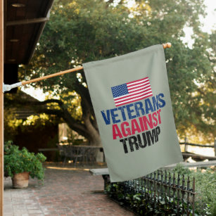 Veterans Against Trump Political House Flag