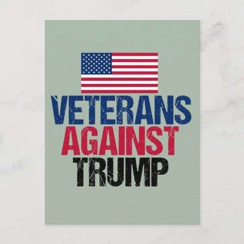 Veterans Against Trump Postcard