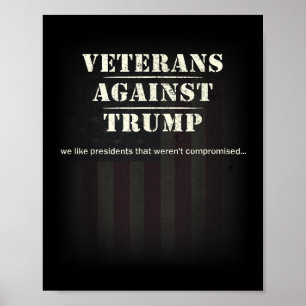 Veterans Against Trump - Protest  Poster
