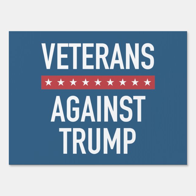 Veterans Against Trump Sign (Front)