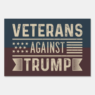 Veterans Against Trump Sign