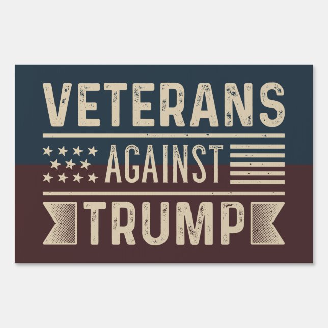 Veterans Against Trump Sign (Front)