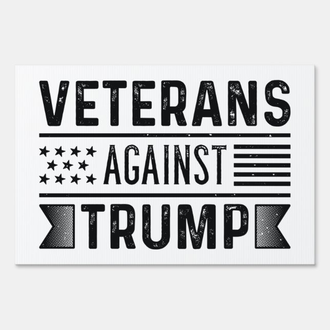 Veterans Against Trump Sign (Front)