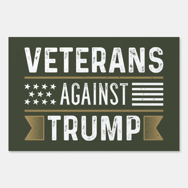 Veterans Against Trump Sign (Front)