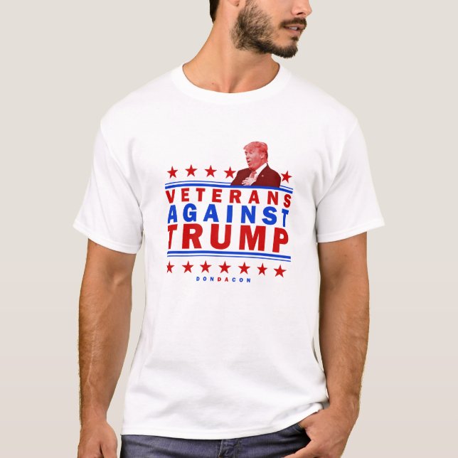 Veterans against Trump T-Shirt (Front)