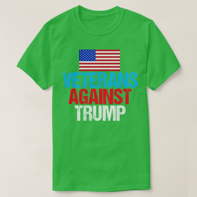 Veterans Against Trump T-Shirt (Design Front)