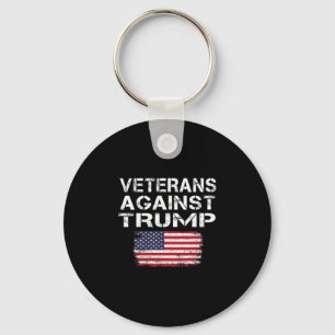 Veterans Against Trump Tee Military Vets Against T Keychain