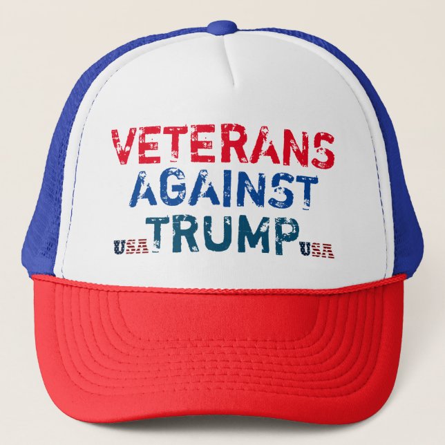 Veterans Against Trump Trucker Hat (Front)