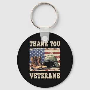 Veterans & Memorial Day Patriotic Keychain