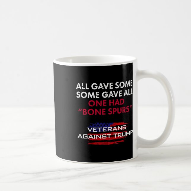 Veterans Anti-trump Draft Dodger Bone Spurs For Ve Coffee Mug (Right)