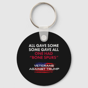 Veterans Anti-trump Draft Dodger Bone Spurs For Ve Keychain