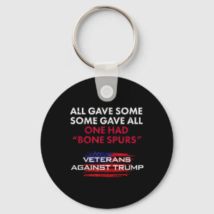 Veterans Anti-trump Draft Dodger Bone Spurs For Ve Keychain