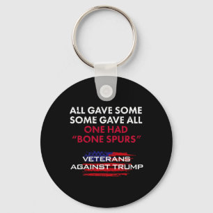Veterans Anti-trump Draft Dodger Bone Spurs For Ve Keychain