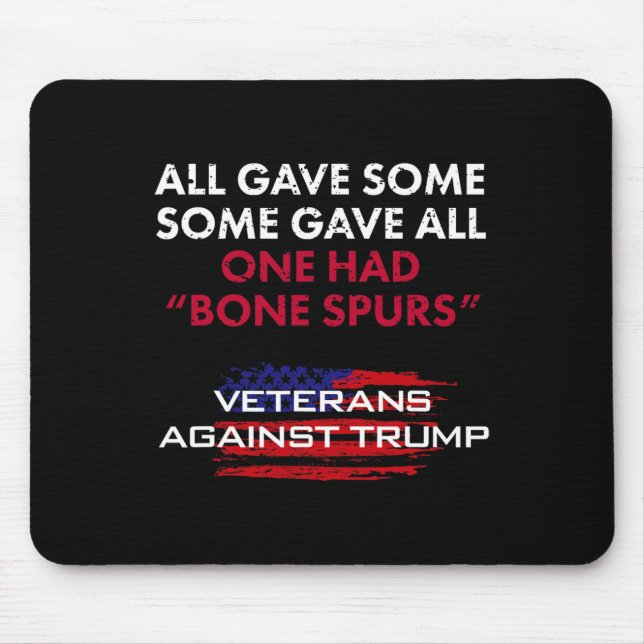 Veterans Anti-trump Draft Dodger Bone Spurs For Ve Mouse Pad (Front)