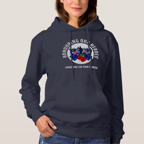 Veterans Australia New Zealand AC  Hoodie