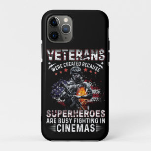 Veterans Because Superheroes Busy in Cinemas  iPhone 11 Pro Case