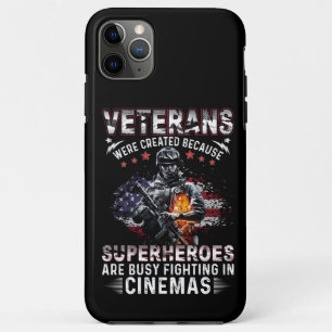 Veterans Because Superheroes Busy in Cinemas  iPhone 11 Pro Max Case