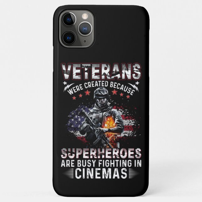 Veterans Because Superheroes Busy in Cinemas   Case-Mate iPhone Case (Back)