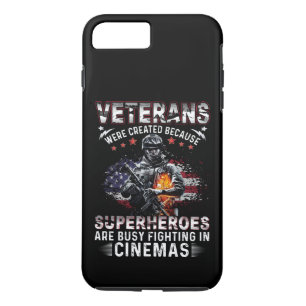 Veterans Because Superheroes Busy in Cinemas iPhone 8 Plus/7 Plus Case