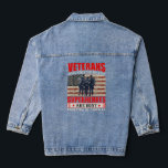 Veterans Because Superheroes Busy in Cinemas Denim Jacket<br><div class="desc">Veterans Day - See this design and other similar designs,  on T-Shirts,  Hoodies,  Buttons,  Keychains and more in this Store.</div>