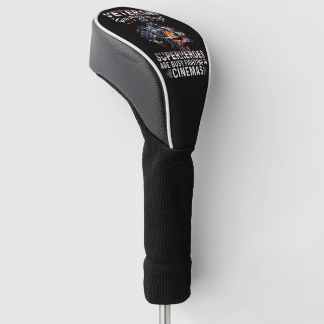 Veterans Because Superheroes Busy in Cinemas  Golf Head Cover (Angled)