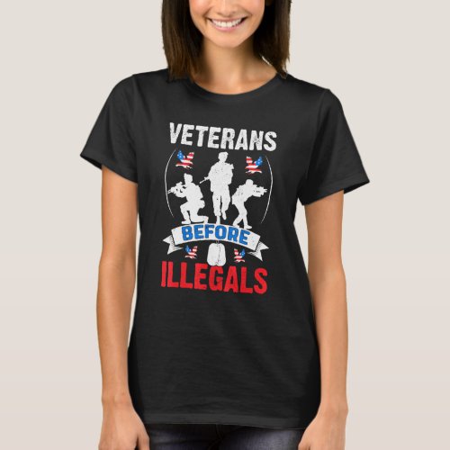 Veterans Before Illegal 4th Of July Usa Soldier Am T_Shirt
