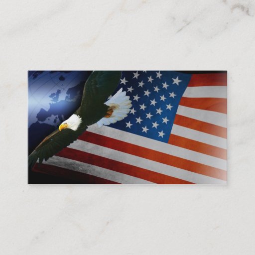 Customizable Veterans Business Cards