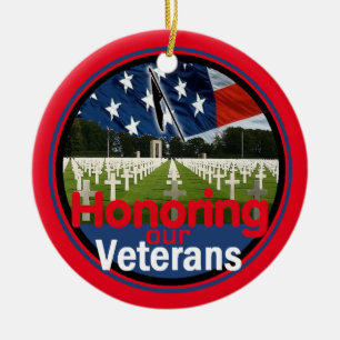 Veterans Ceramic Ornament