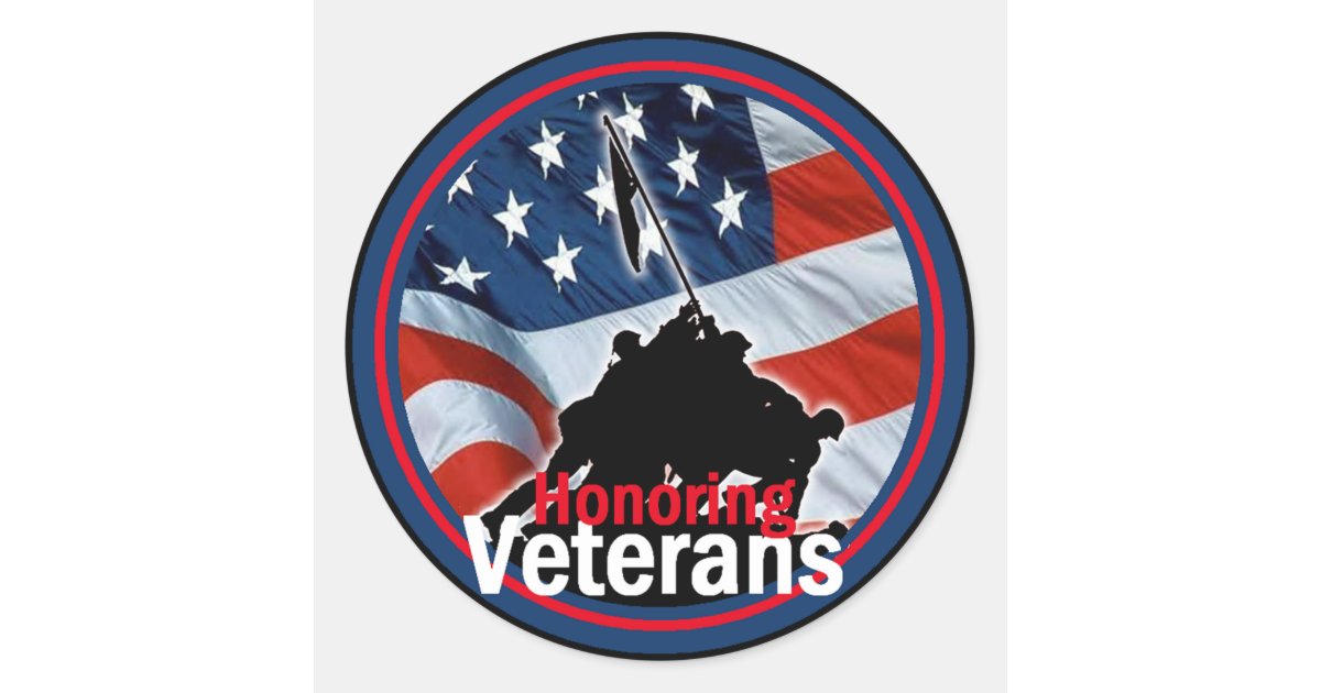 Veterans Classic Round Sticker