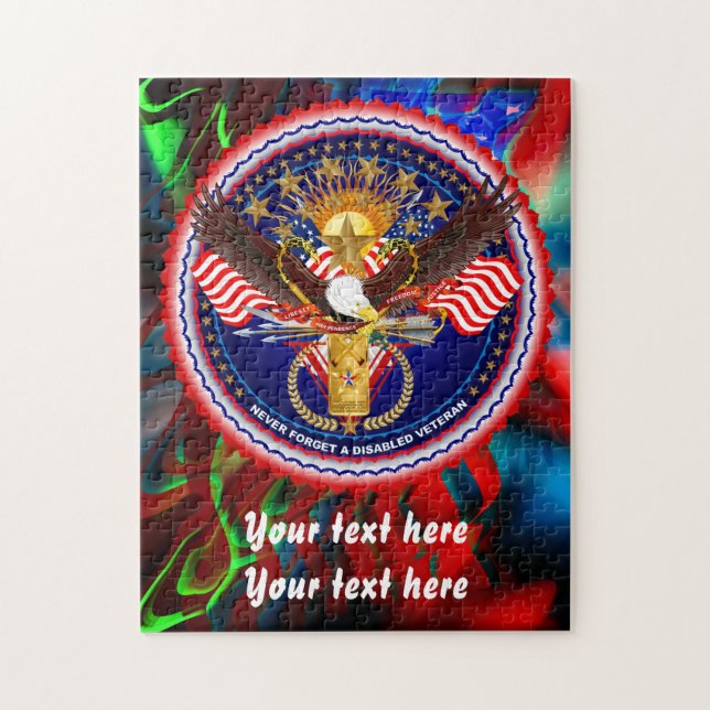 Veterans Customize Edit & Change background color Jigsaw Puzzle (Vertical)