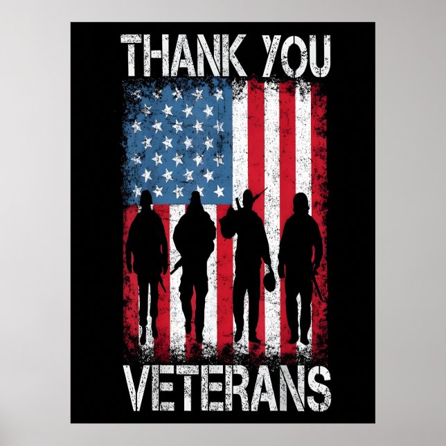 Veterans Day 2025: A Nation’s Gratitude Poster (Front)