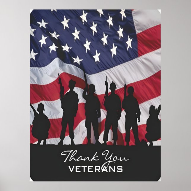 Veterans Day 2025: Never Forget Poster (Front)