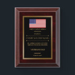 Veterans Day Appreciation Plaque<br><div class="desc">Veterans Day Appreciation Plaque to be offered with the occasion of Veterans Day. It is designed for you by zigzagcolours on www.zazzle.com. Best buy</div>