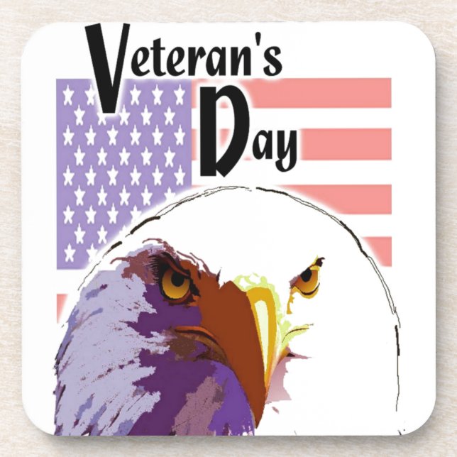 Veteran's Day Beverage Coaster (Front)