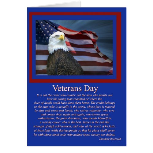 Veterans Day Card Famous Quote