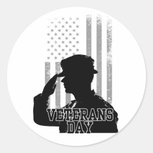 Veterans Day Classic Round Sticker