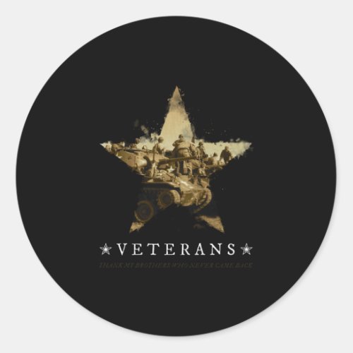 Veterans Day Classic Round Sticker